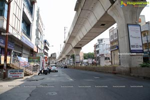 Hyderabad Lockdown Deserted Roads