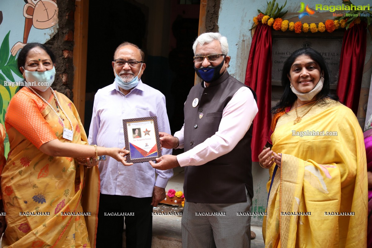 Lions Club of Hyderabad Petals Laid Foundation for Charitable Clinic for Women and Children