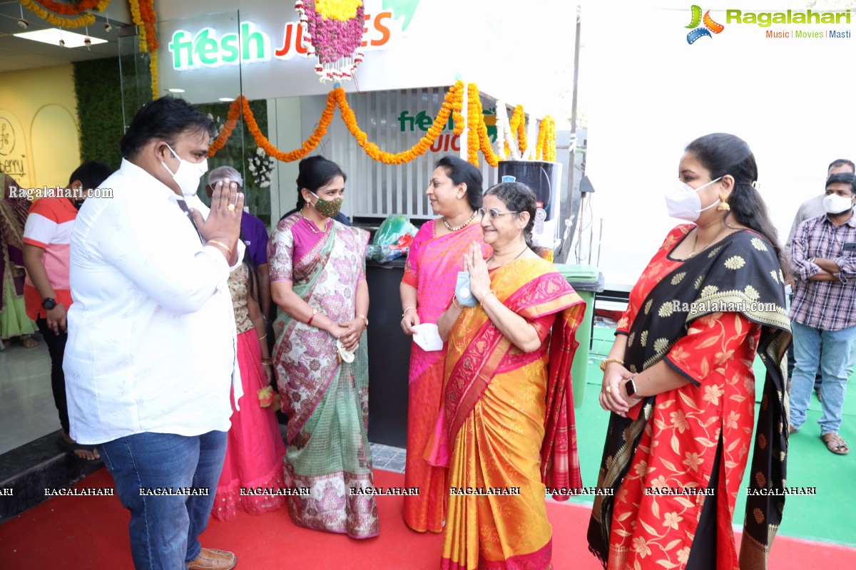 Nandamuri Vasundhara Devi Inaugurates Pure-O-Natural Fruits and Vegetables 33rd Outlet at Kokapet, Hyderabad