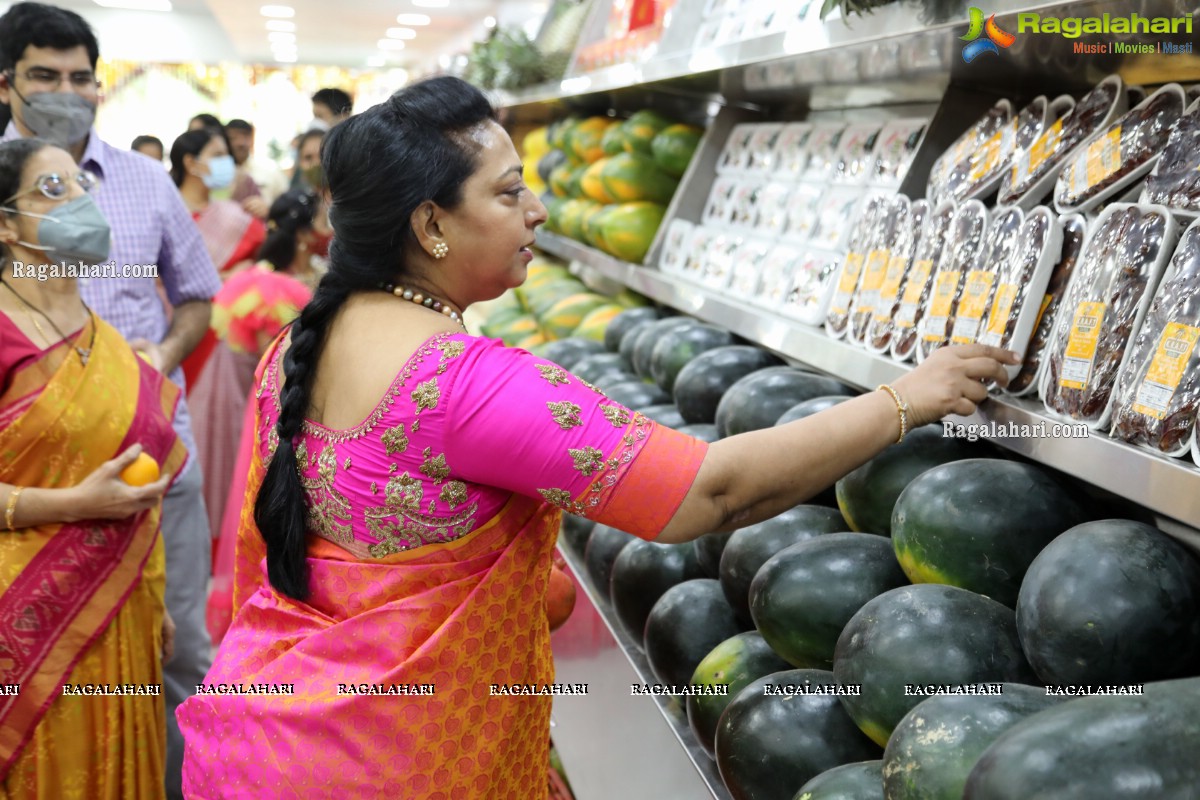 Nandamuri Vasundhara Devi Inaugurates Pure-O-Natural Fruits and Vegetables 33rd Outlet at Kokapet, Hyderabad