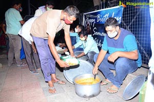 Samantha Die Hard Fan Served Food To Poor People