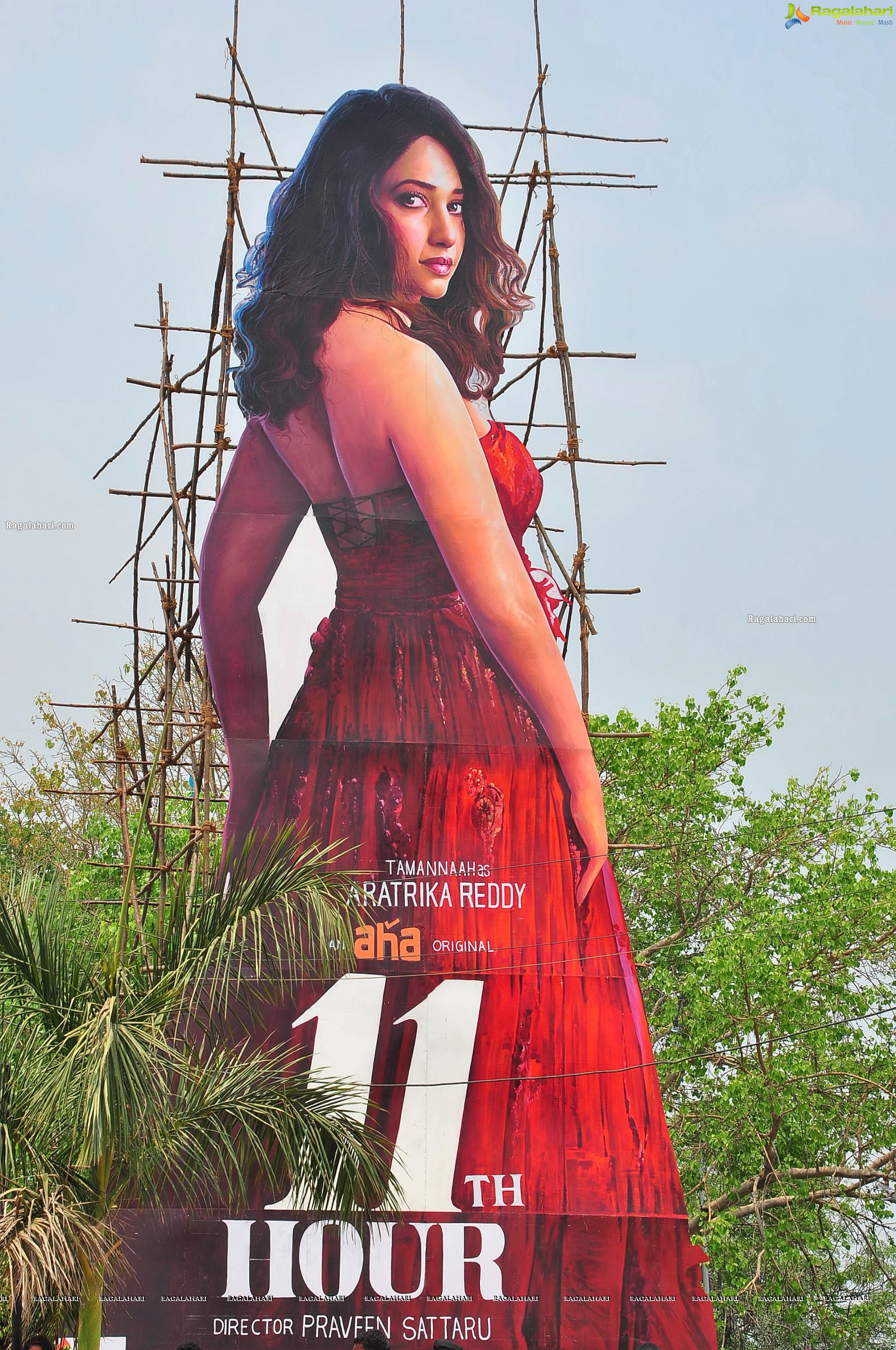 Tamannaah For 11th Hour Web Series Promotions at Tank Bund, Hyderabad