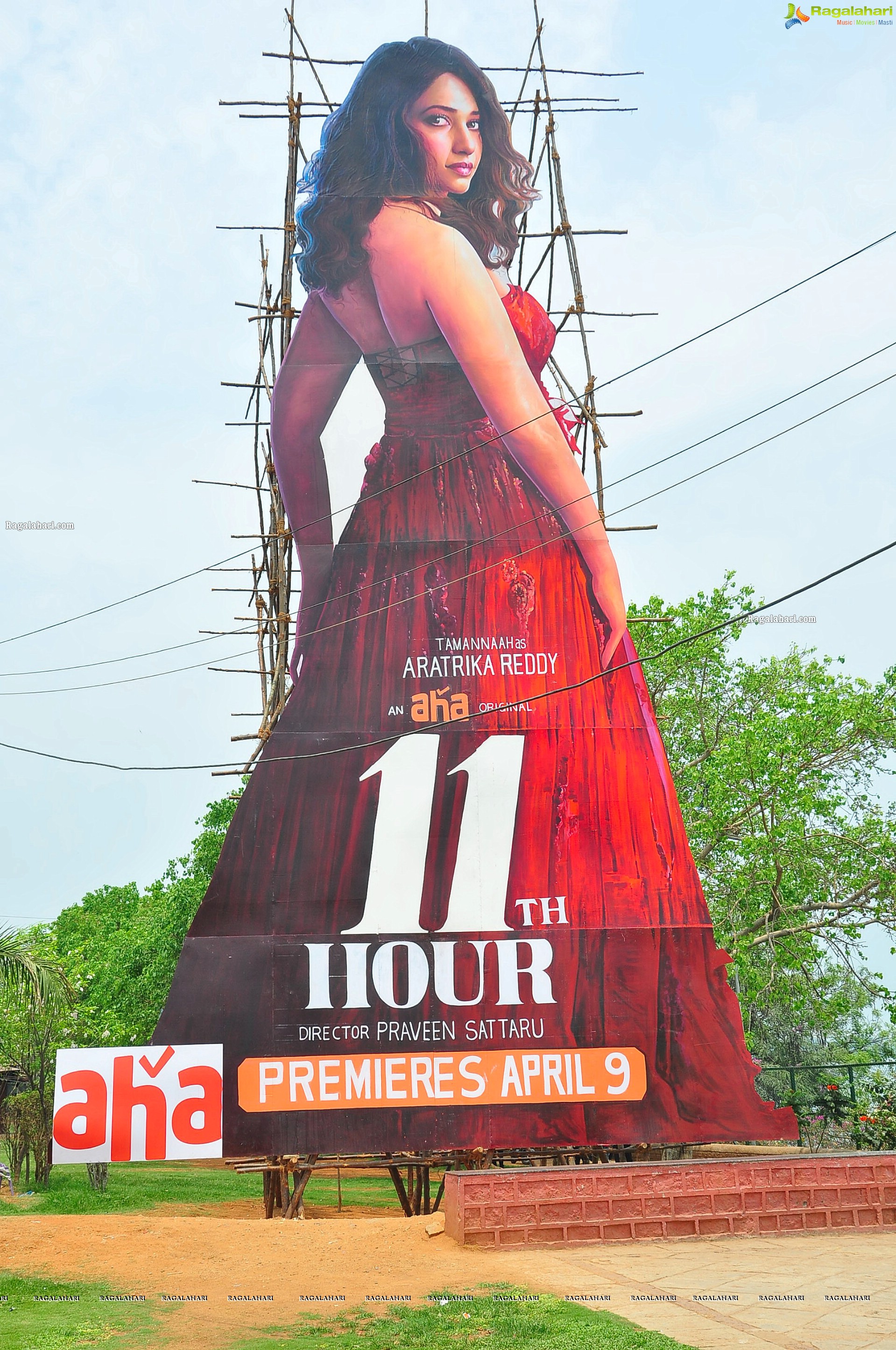 Tamannaah For 11th Hour Web Series Promotions at Tank Bund, Hyderabad