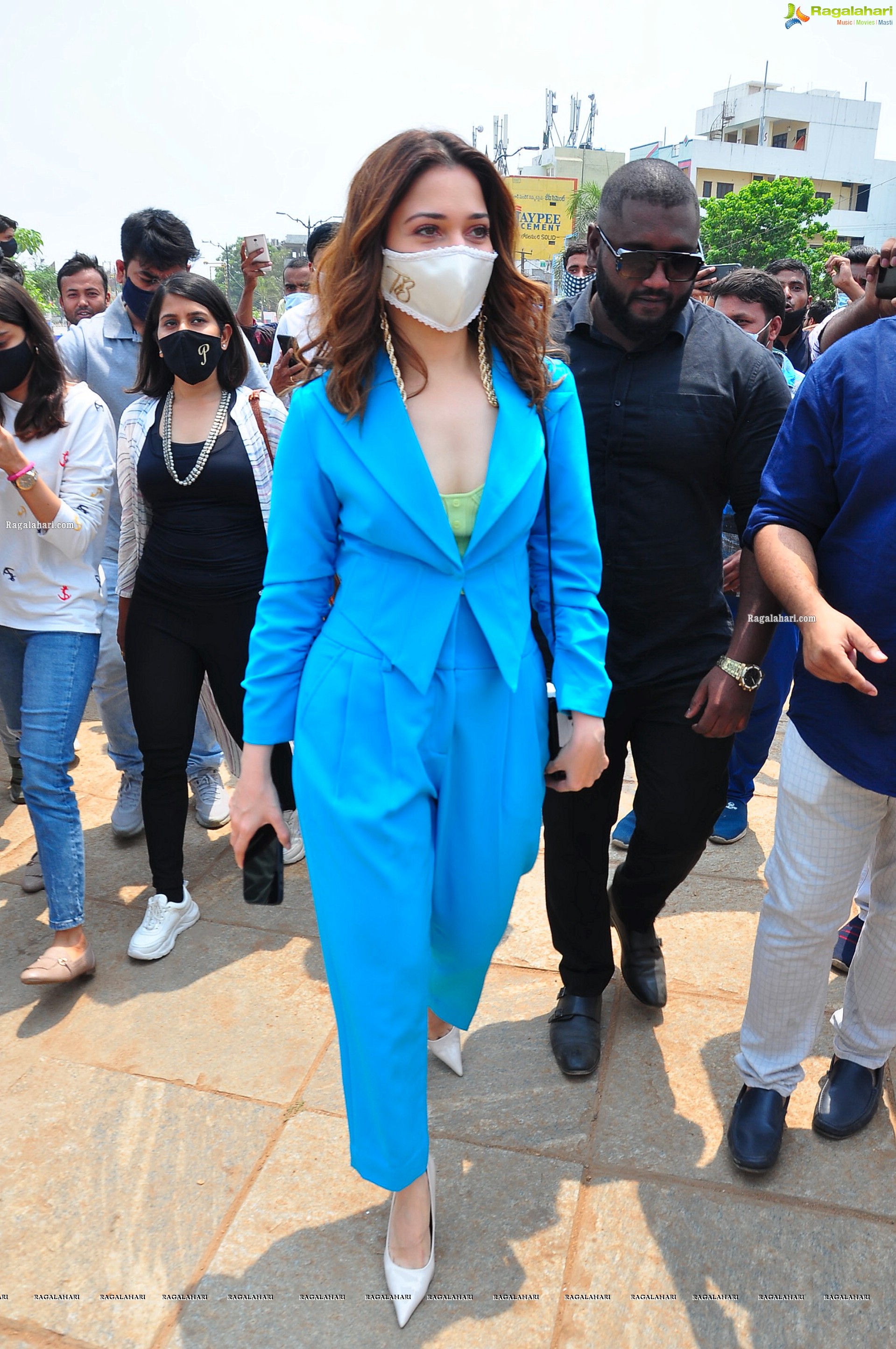 Tamannaah For 11th Hour Web Series Promotions at Tank Bund, Hyderabad