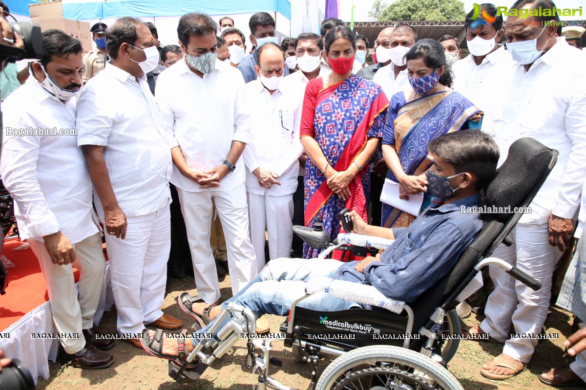 Government of Telangana Distributes Aids and Appliances Assistive Devices to Persons with Disabilities