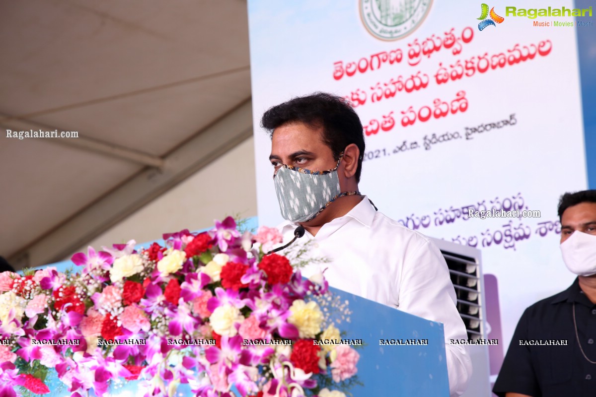 Government of Telangana Distributes Aids and Appliances Assistive Devices to Persons with Disabilities