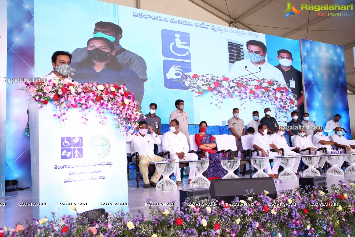 Government of Telangana Distributes Aids and Appliances Assistive Devices to Persons with Disabilities