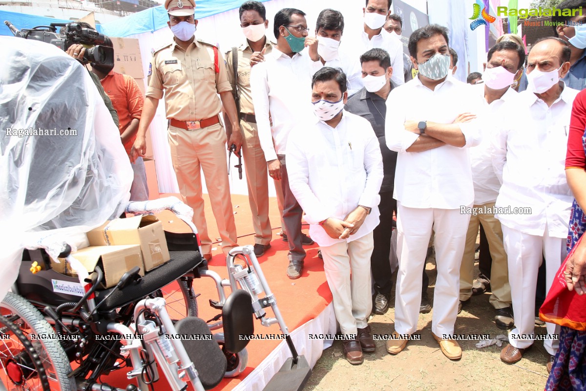 Government of Telangana Distributes Aids and Appliances Assistive Devices to Persons with Disabilities