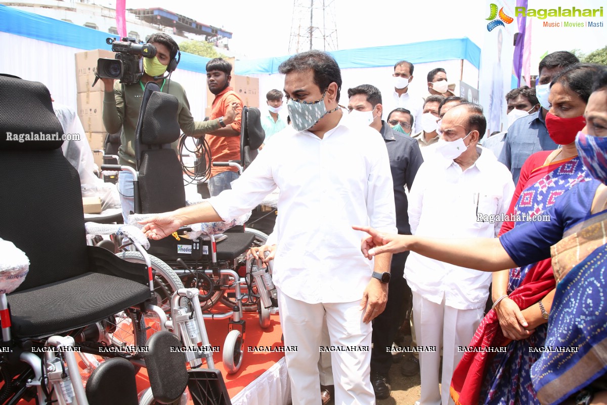 Government of Telangana Distributes Aids and Appliances Assistive Devices to Persons with Disabilities