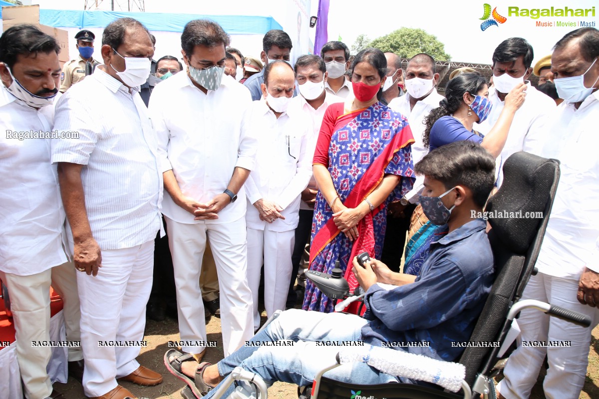 Government of Telangana Distributes Aids and Appliances Assistive Devices to Persons with Disabilities