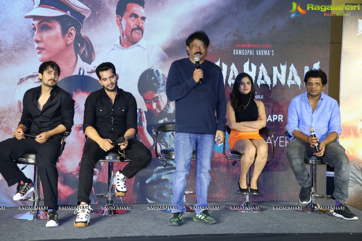 Ram Gopal Varma's Crime Thriller series 'Dhahanam' Press Meet