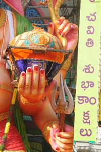 Ganesh Idols in Khairatabad for Vinayaka Chavithi 2011