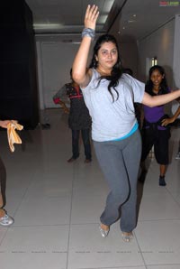 Namitha Rehearsing for Santosham Film Awards