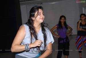 Namitha Rehearsing for Santosham Film Awards