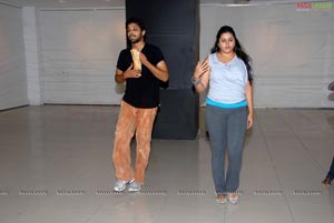 Namitha Rehearsing for Santosham Film Awards