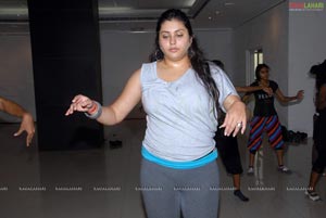 Namitha Rehearsing for Santosham Film Awards