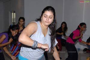 Namitha Rehearsing for Santosham Film Awards