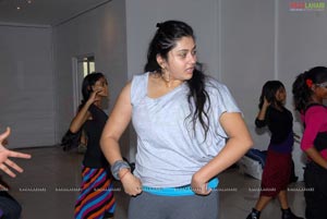 Namitha Rehearsing for Santosham Film Awards