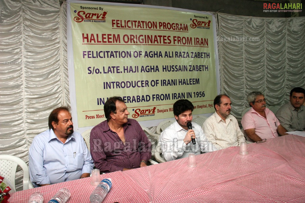 Sarvi Irani Haleem Felicitates to the son of Irani Haleem Intro to Hyderabad