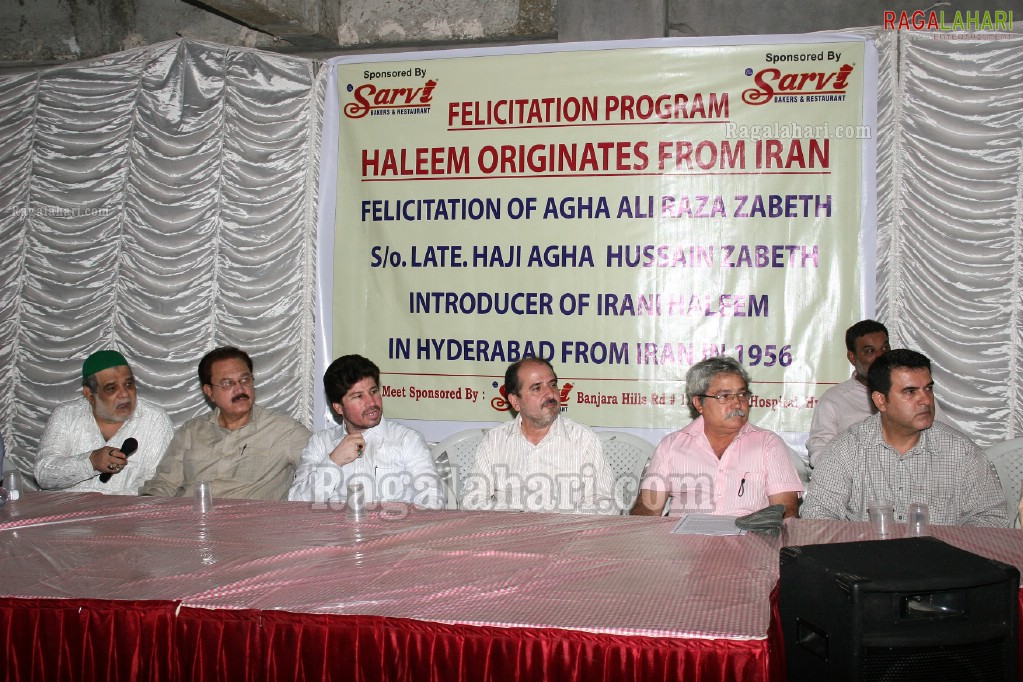 Sarvi Irani Haleem Felicitates to the son of Irani Haleem Intro to Hyderabad