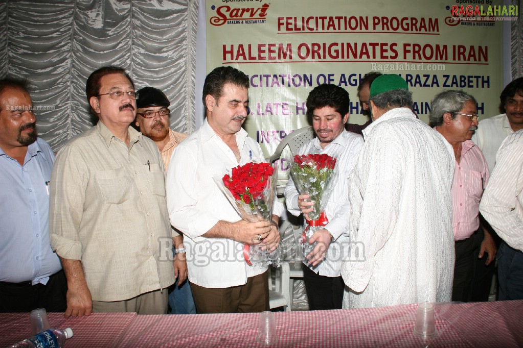 Sarvi Irani Haleem Felicitates to the son of Irani Haleem Intro to Hyderabad