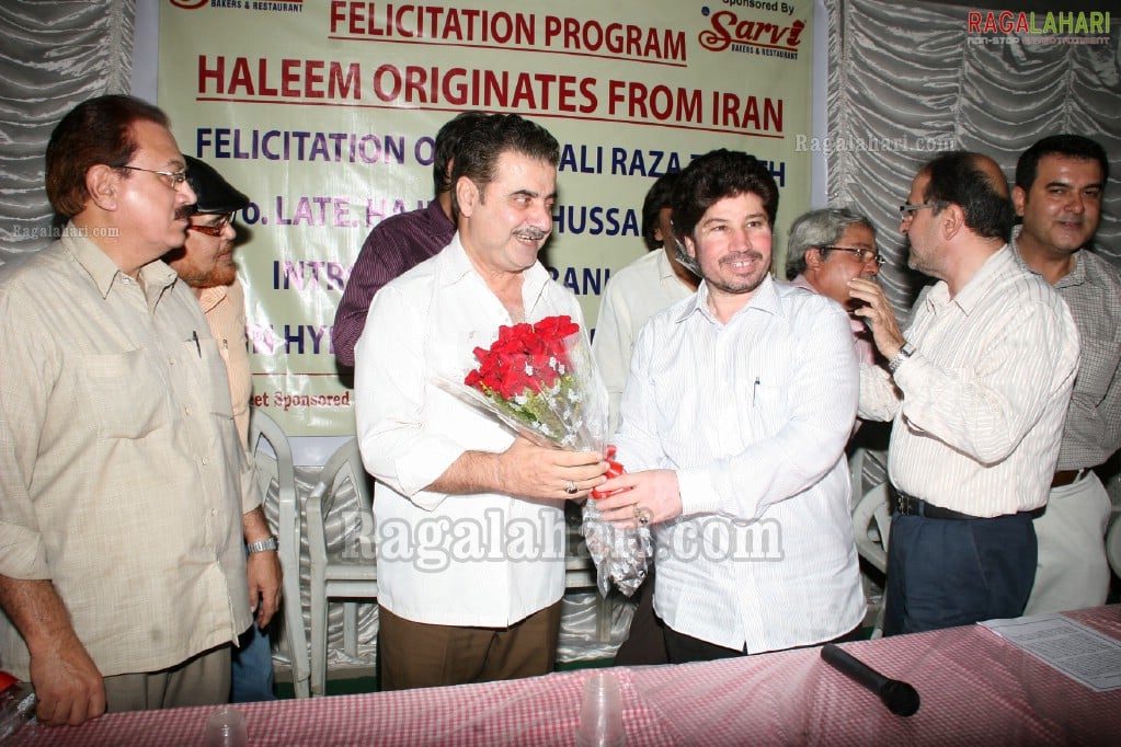 Sarvi Irani Haleem Felicitates to the son of Irani Haleem Intro to Hyderabad