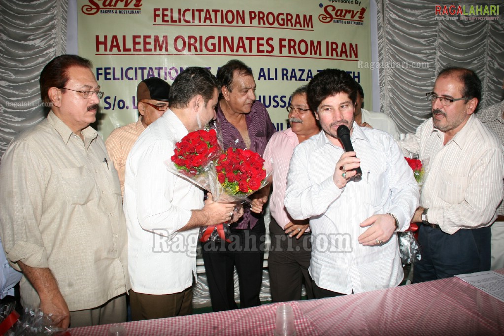 Sarvi Irani Haleem Felicitates to the son of Irani Haleem Intro to Hyderabad