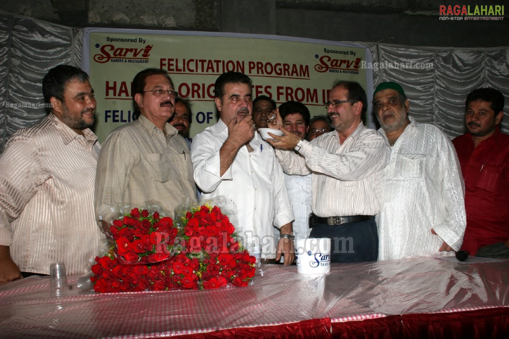 Sarvi Irani Haleem Felicitates to the son of Irani Haleem Intro to Hyderabad