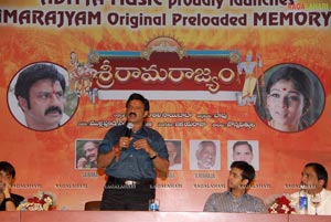 Sri Ramarajyam Preloaded Audio Memory Card Launch