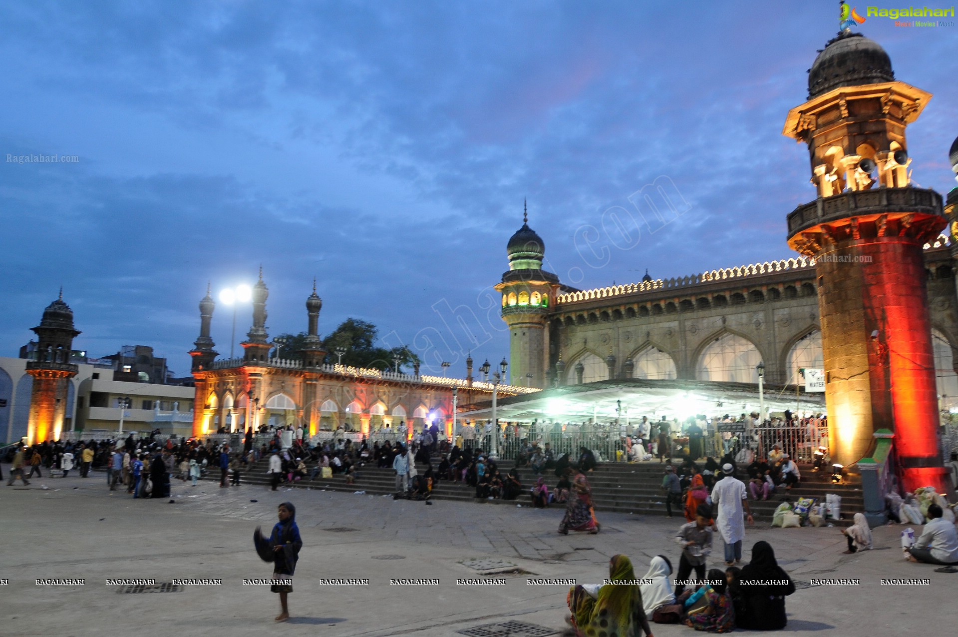 Charminar Illuminating at Night (HD)