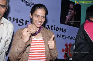 Saina Nehwal back from London Olympics 2012