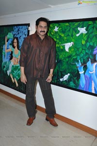 Suman at Snehalatha Painting Exhibition