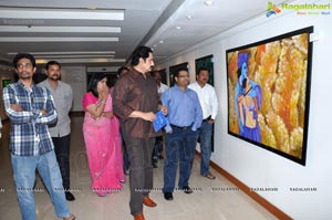 Suman at Snehalatha Painting Exhibition