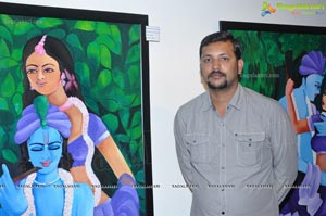 Suman at Snehalatha Painting Exhibition