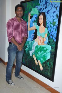 Suman at Snehalatha Painting Exhibition