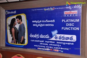 Anthakamundhu Aa Taruvata Platinum Disc Photos