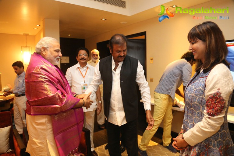 Manchu Family with Narendra Modi