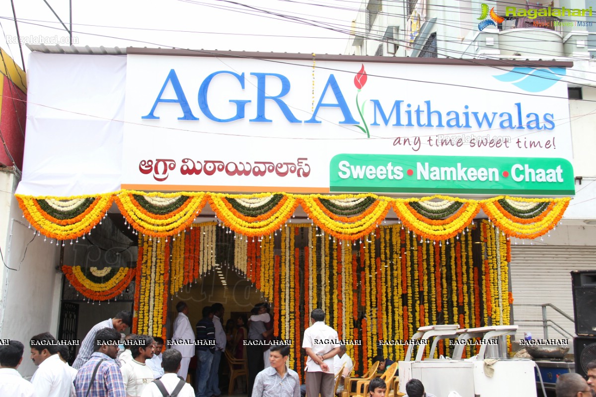 Payal Ghosh launches Agra Mithaiwalas at Chandanagar, Hyderabad