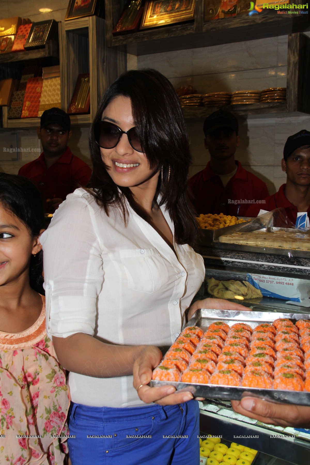 Payal Ghosh launches Agra Mithaiwalas at Chandanagar, Hyderabad