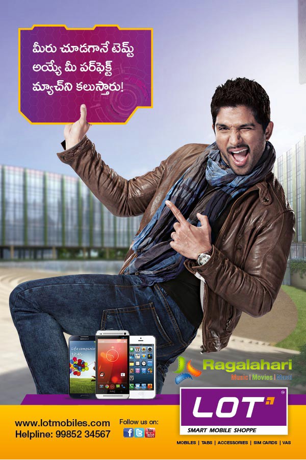 Allu Arjun Lot Smart Mobile Shoppe Posters