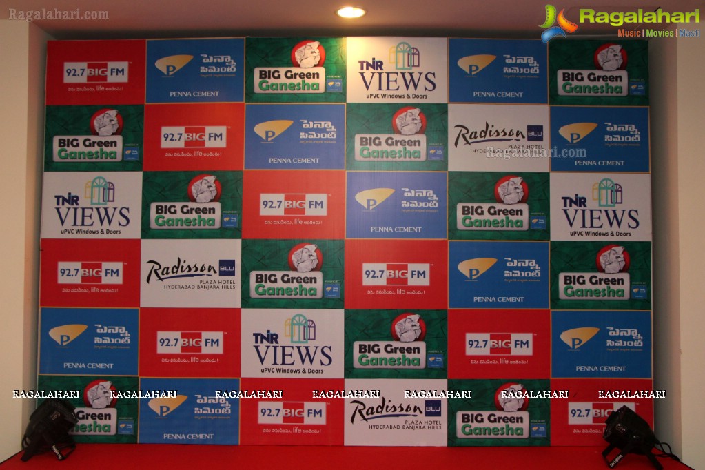 92.7 Big FM Hyderabad launches Big Green Ganesha 2013 at Radisson Blu Hotel, Hyderabad