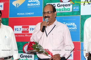 92.7 Big FM Big Green Ganesh - Paper Made Lord Ganesh Idol