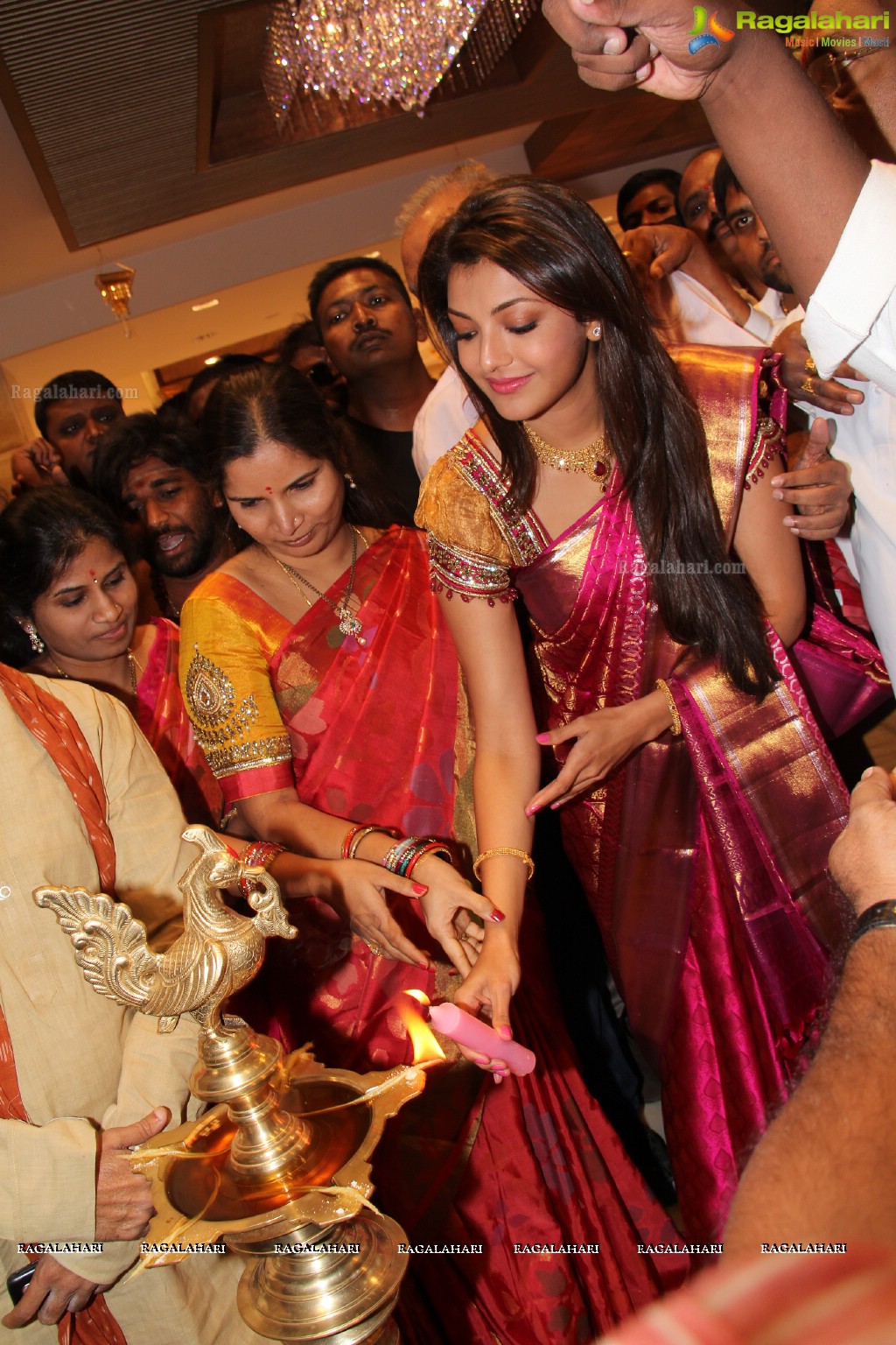 Kajal inaugurates Chennai Shopping Mall at AS Rao Nagar, Hyderabad