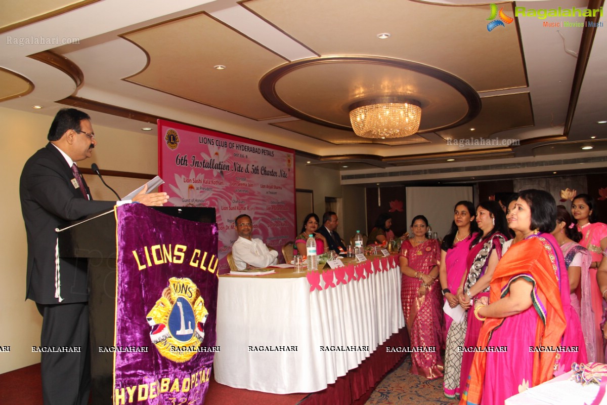 Lions Club of Hyderabad Petals 6th Installation Nite and 5th Charter Nite