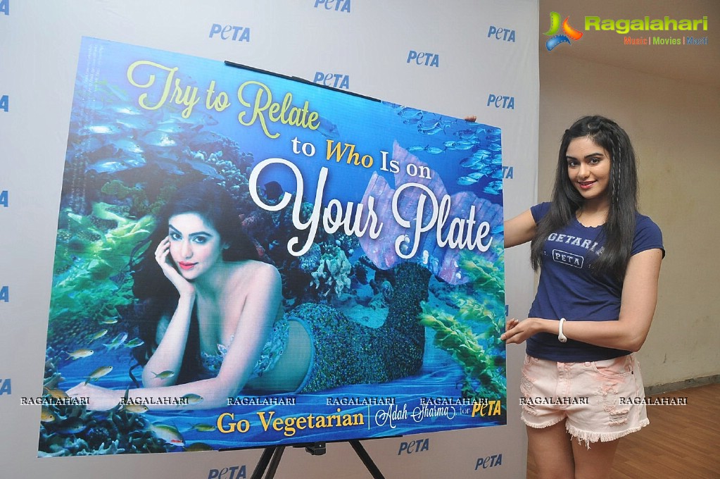 Adah Sharma launches PETA Go Vegetarian Poster