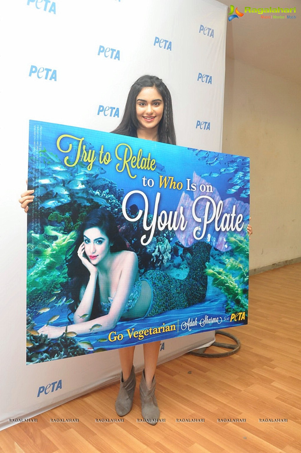 Adah Sharma launches PETA Go Vegetarian Poster