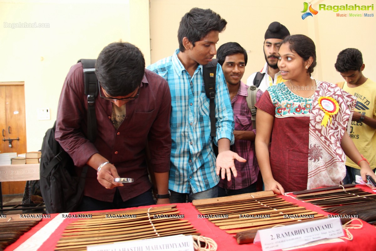 Ancient Manuscripts Exhibition at Bhavan's Vivekananda College, Hyderabad