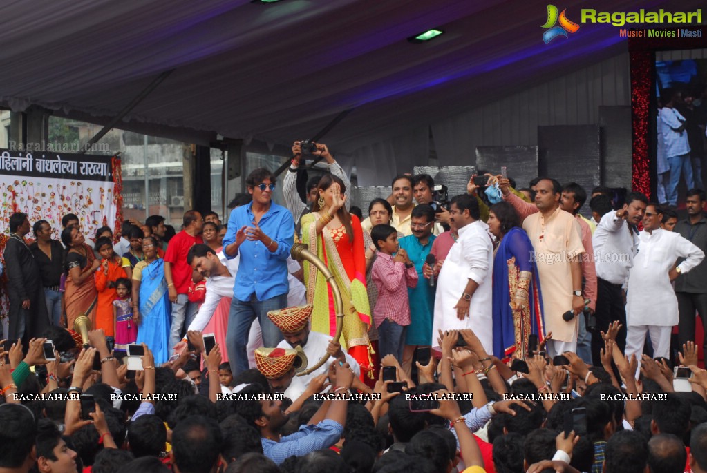 Bolly Celebs at Dahi Handi 2014 Celebrations of MNS leader Ram Kadam