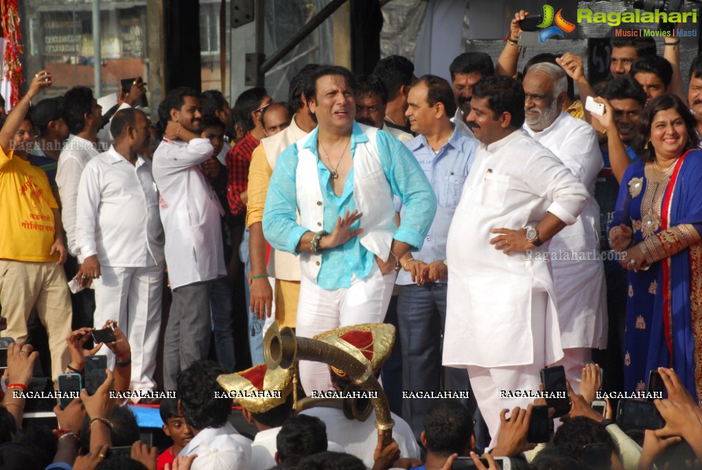 Bolly Celebs at Dahi Handi 2014 Celebrations of MNS leader Ram Kadam