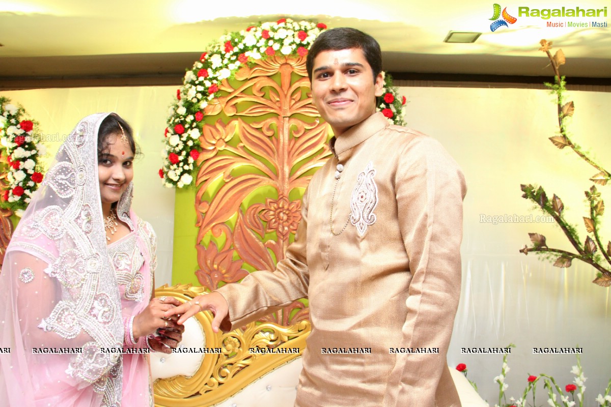 Shobit Bang-Harsha Ladda Wedding Engagement at Rajadhani Hotel